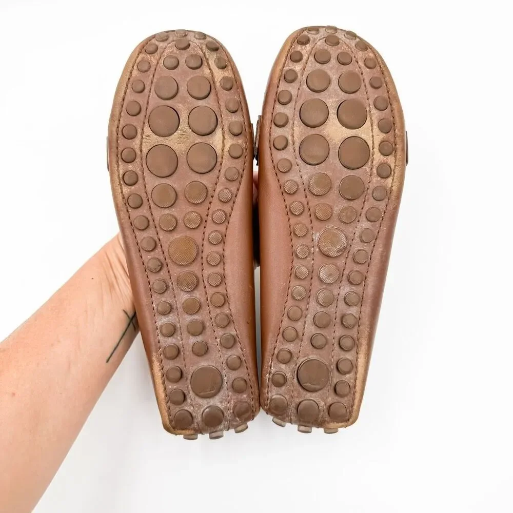 Louis Vuitton LV Loafers Leather Moccasins Flats EU 37 US 7